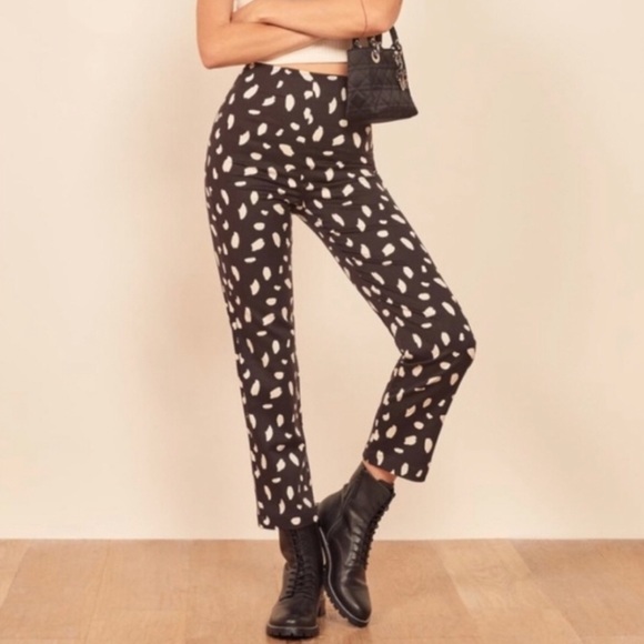 REFORMATION MARLON SPLOTCH PANTS - Picture 3 of 9